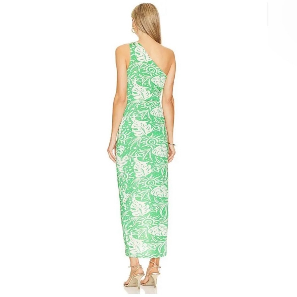 Saylor Kaegan One-Shoulder Dress in Kermit – Size M - Picture 3 of 14